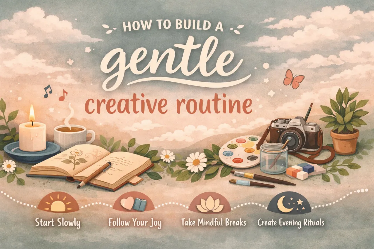 How to Build a Gentle Creative Routine (Without Burnout or Pressure)
